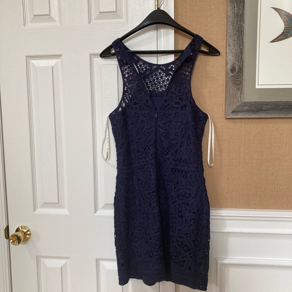 Lilly Pulitzer Navy Lace Mini Dress